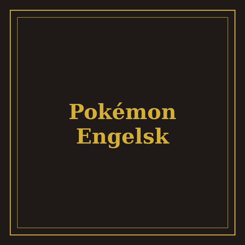 Pokémon Engelsk